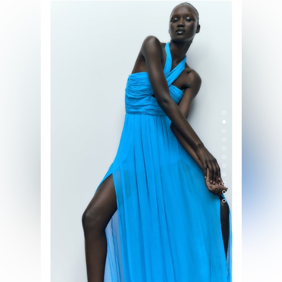 NWT Zara Cut Out Maxi Dress- S - Picture 2 of 10